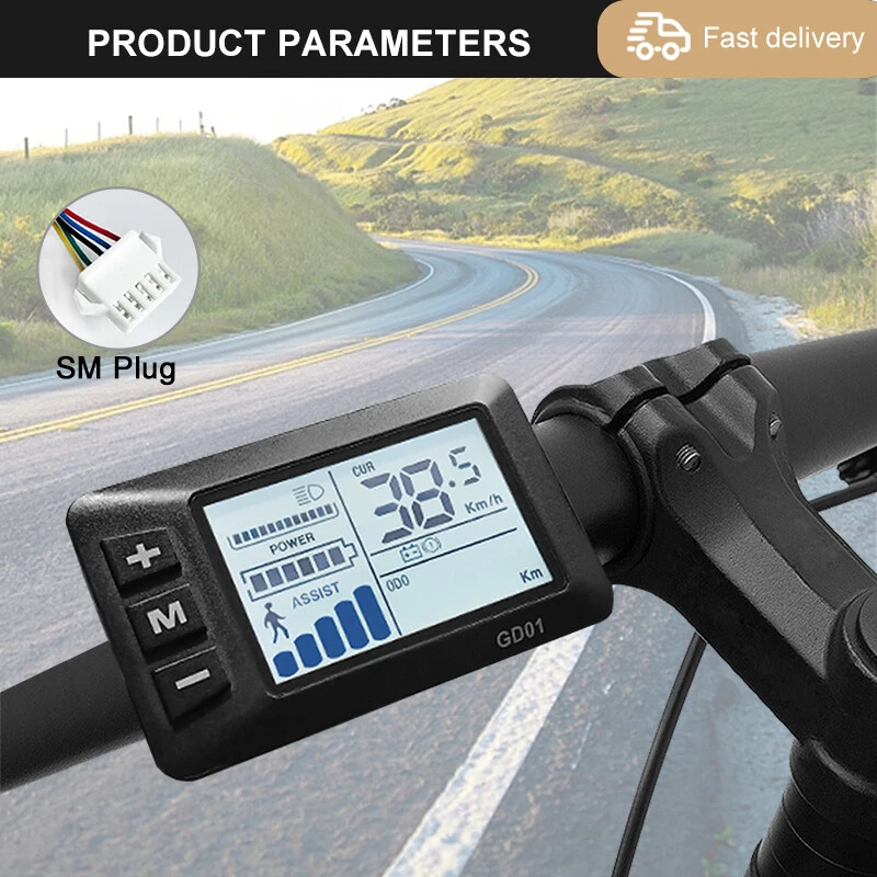 3-mode Sine Wave E-bike Brushless Controller 36V 48V 17A/26A/30A/40A 250W-2000W