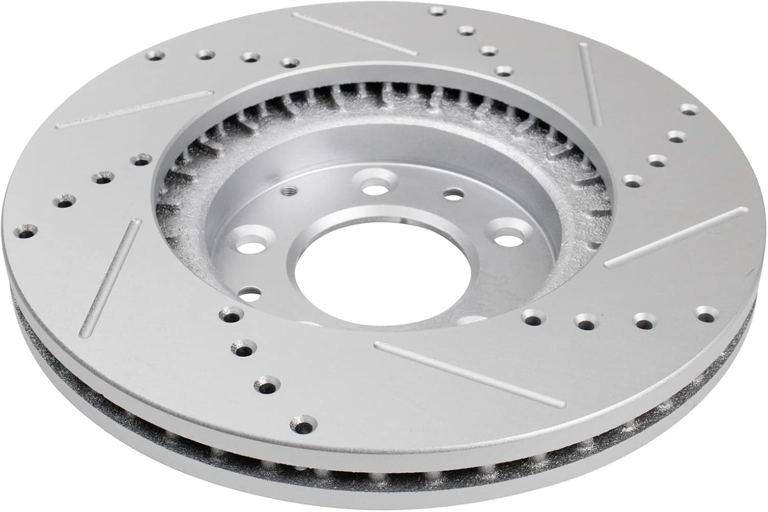 Front Brake Pad & Rotor Kit for Mazda SUV – Semi-Metallic, Slotted Drilled