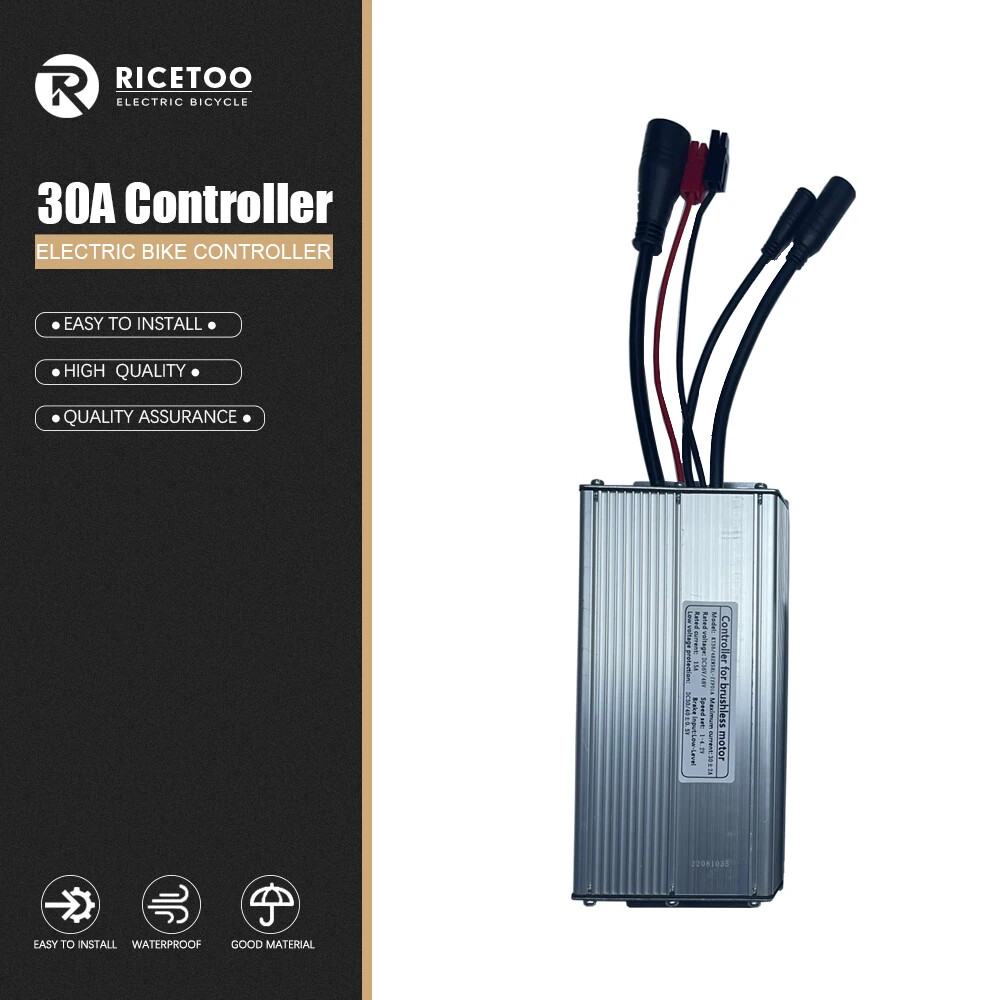 Electric Bike Waterproof Controller 15A-30A 50W-1000W Squarewave Controller