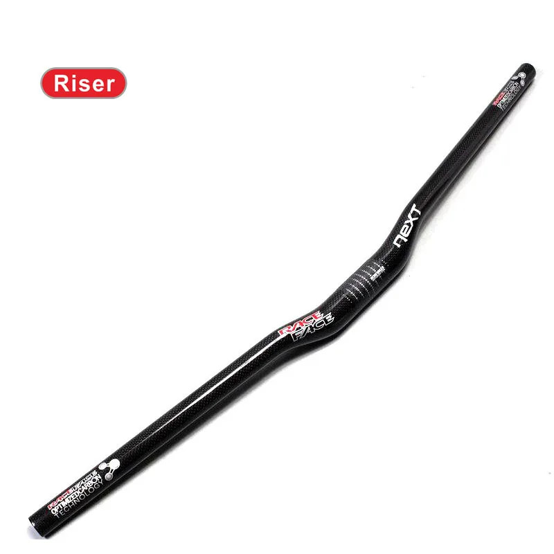 Race Face NEXT 3K Carbon Handlebar 31.8mm MTB Flat/Riser 600-760mm Glossy Finish