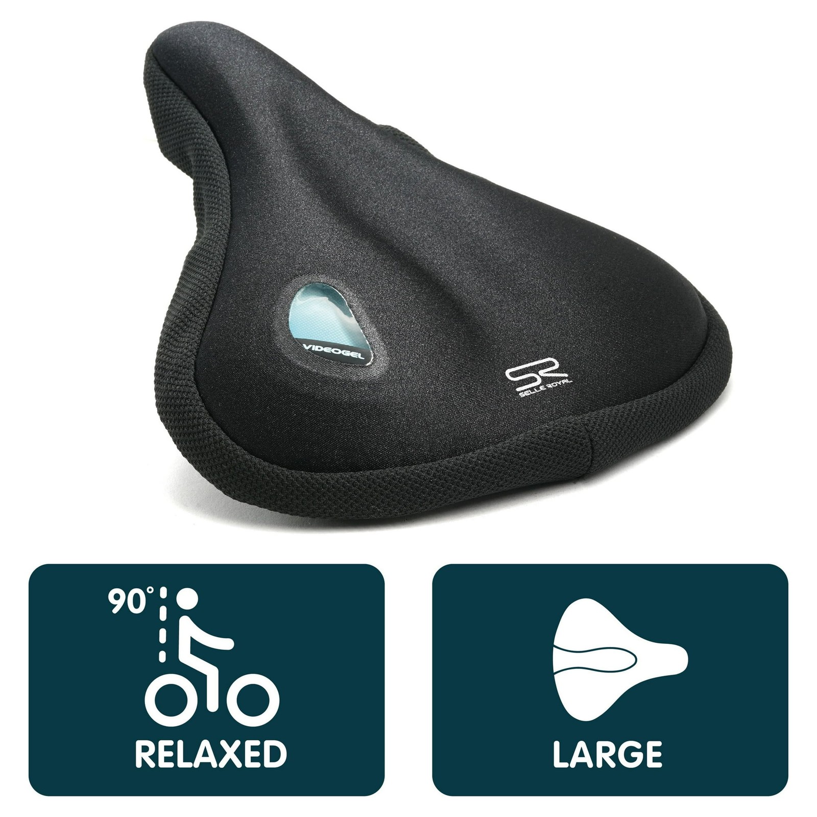 Selle Royal Video Gel Bike Seat Cover (Wide, Unisex – Men, Women)