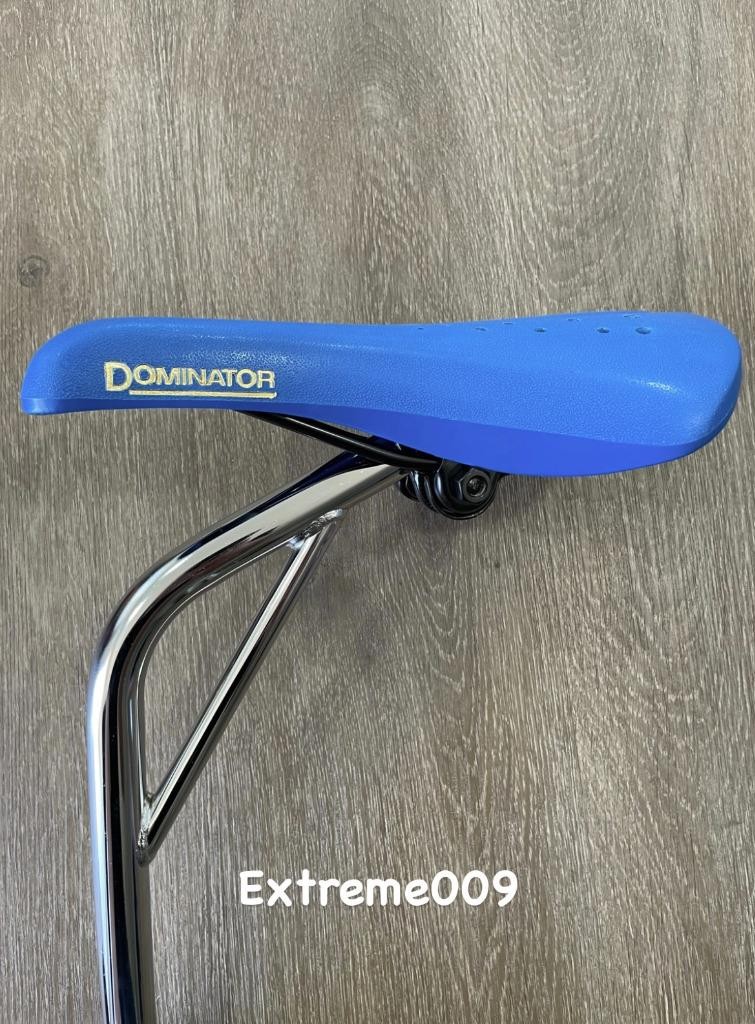 Viscount Dominator Seat Bmx Hard Shell BLUE with Laid Back Seat Post 25.4mm 7/8