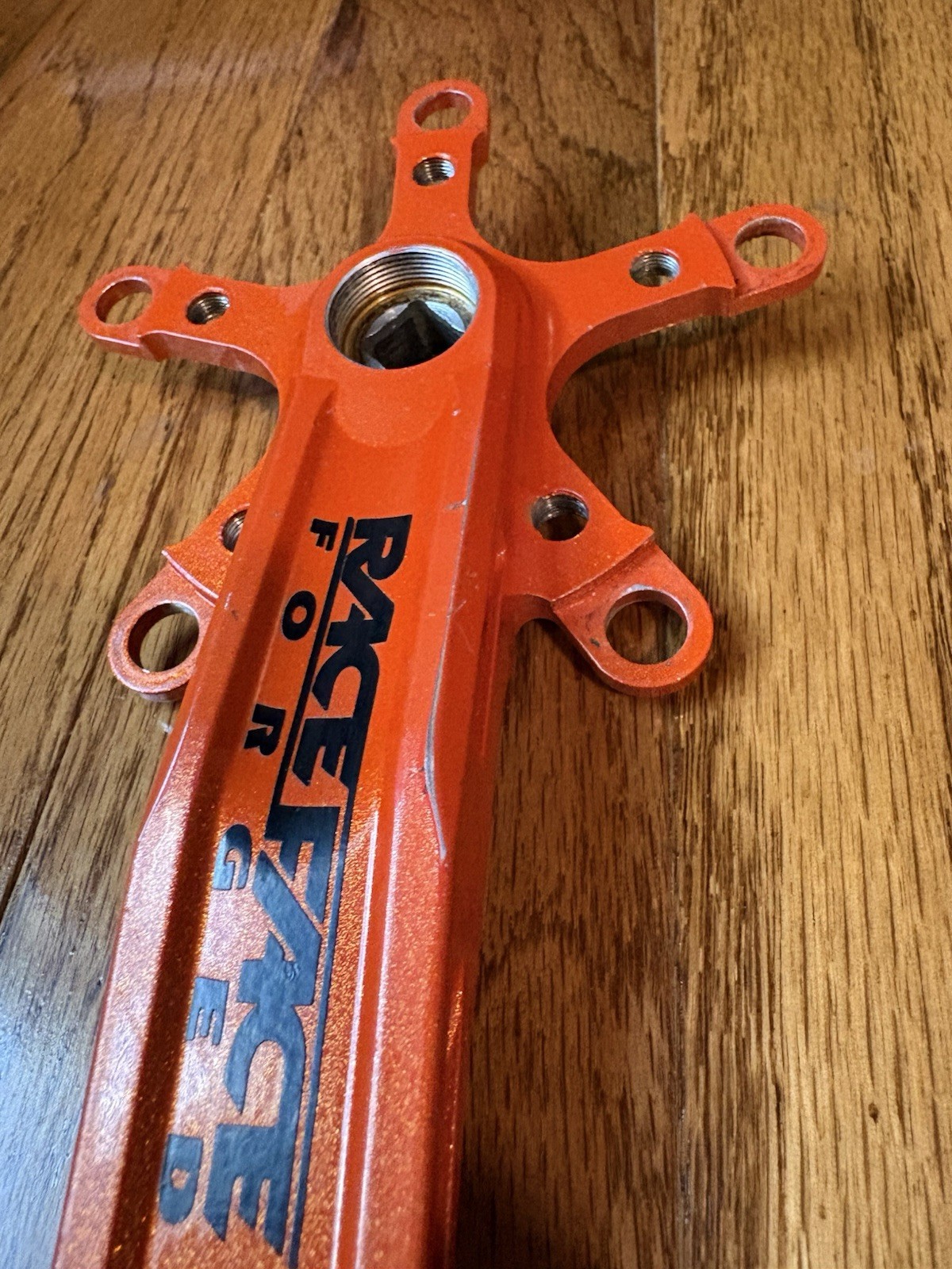 Race Face Forged Orange 175mm Square Taper MTB Single 3 Speed Crank Arms