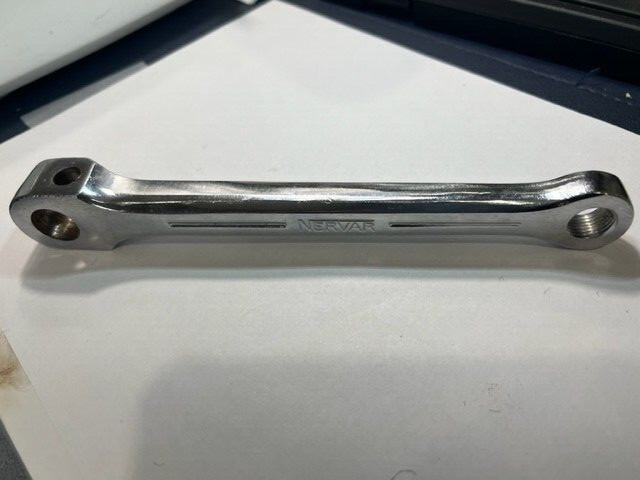 ! VINTAGE 6.75 » COTTERED LEFT CRANK ARM STEEL NERVAR JAPAN SHINEY OLD