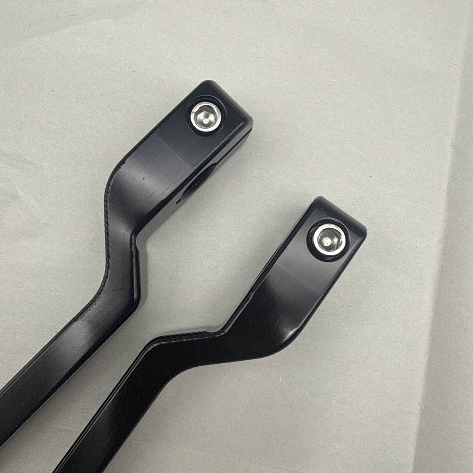 Black 9.84″ Extended Shifter Lever Heel Toe Shift Levers Set, Unknown-Compatible