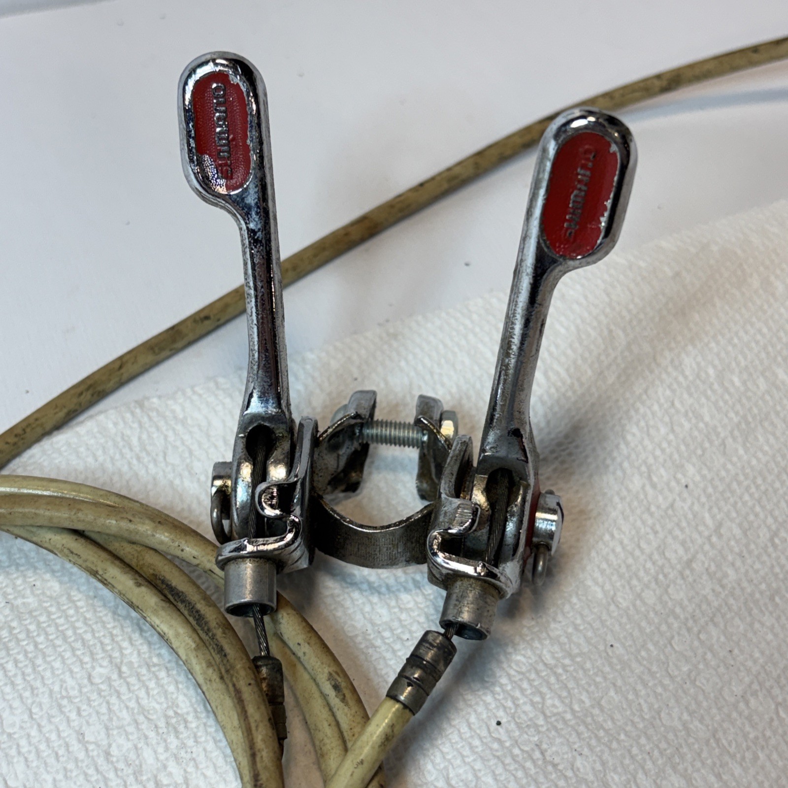 Shimano Road Bike Shifters Down-tube 6/7 Speed VTG Muscle Bike chrome