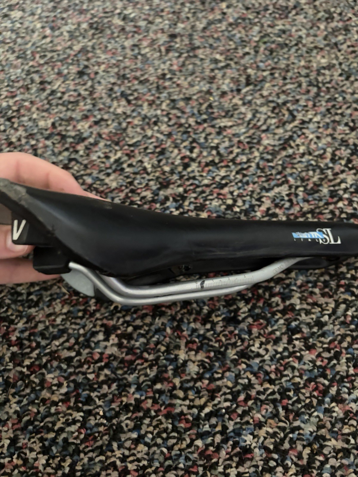 Vintage Vetta SL Road Mountain Bike Saddle Manganese Rails Black made in Italy F