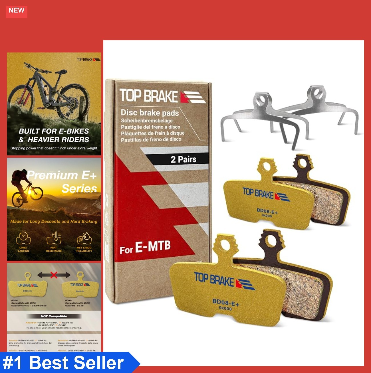 Disc Brake Pads For Sram Code R RS RSC DB8 Guide RE G2 RE Motive E Bike