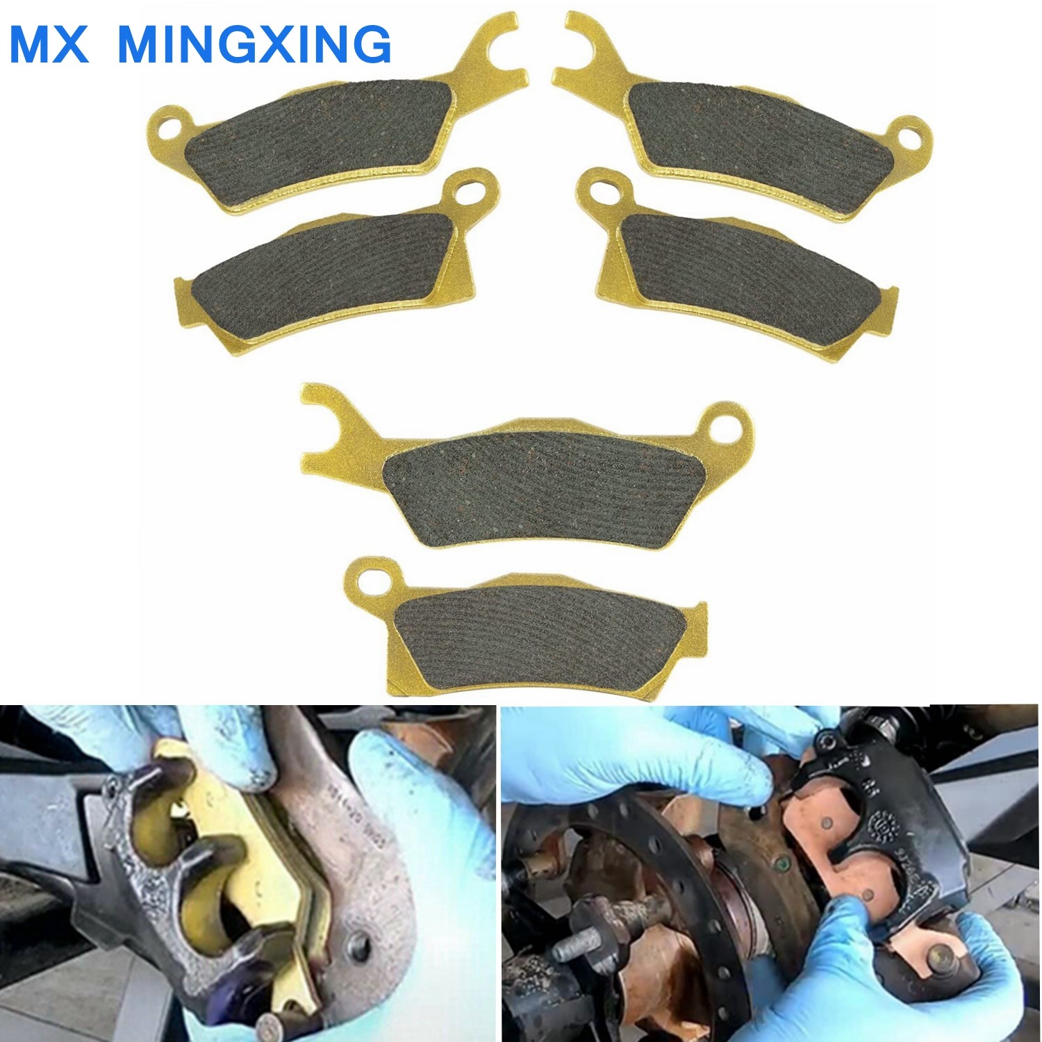 Front & Rear Brake Pads For Can-Am Outlander 450 500 570 650 850 1000