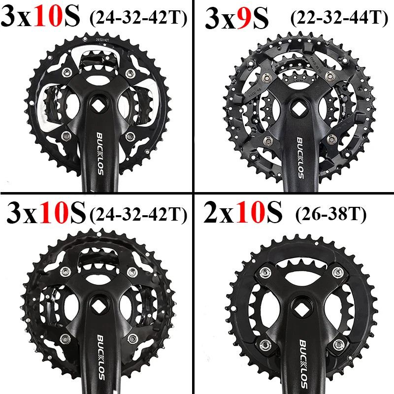 104/64 BCD Bicycle Chainring 22T 24T 26T 32T 38T 42T 44T MTB Chainring 9S 10S Mo