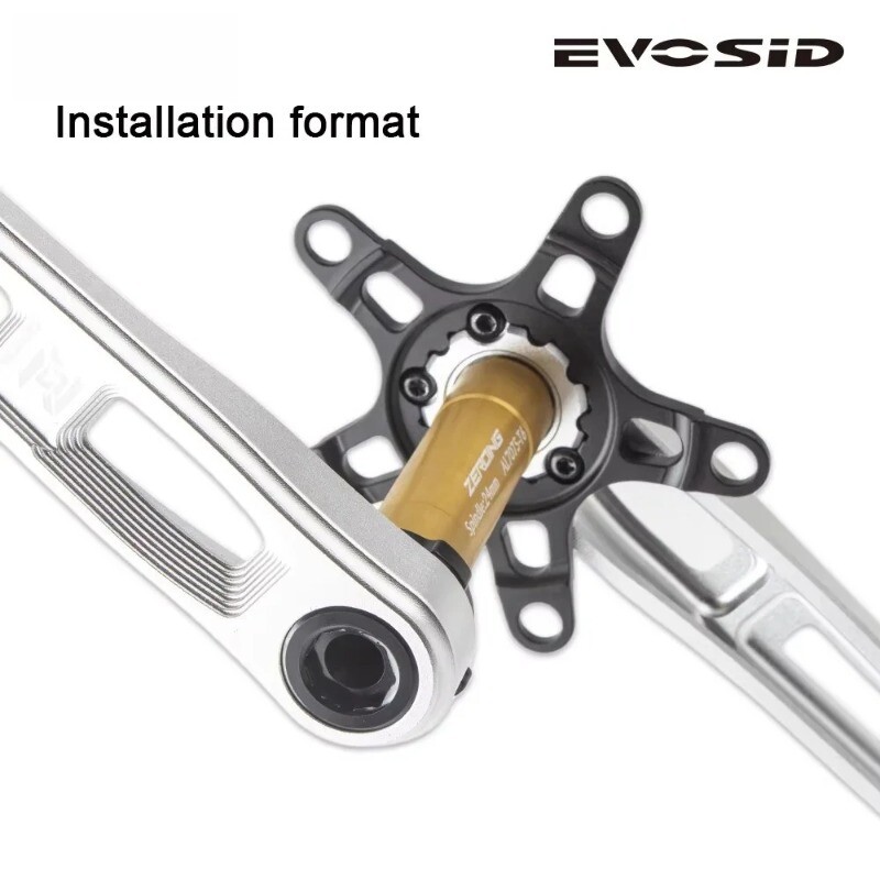 130/110BCD Road Folding Bike Hollow Tech Crankset 165/170/175mm with 5 Bolts