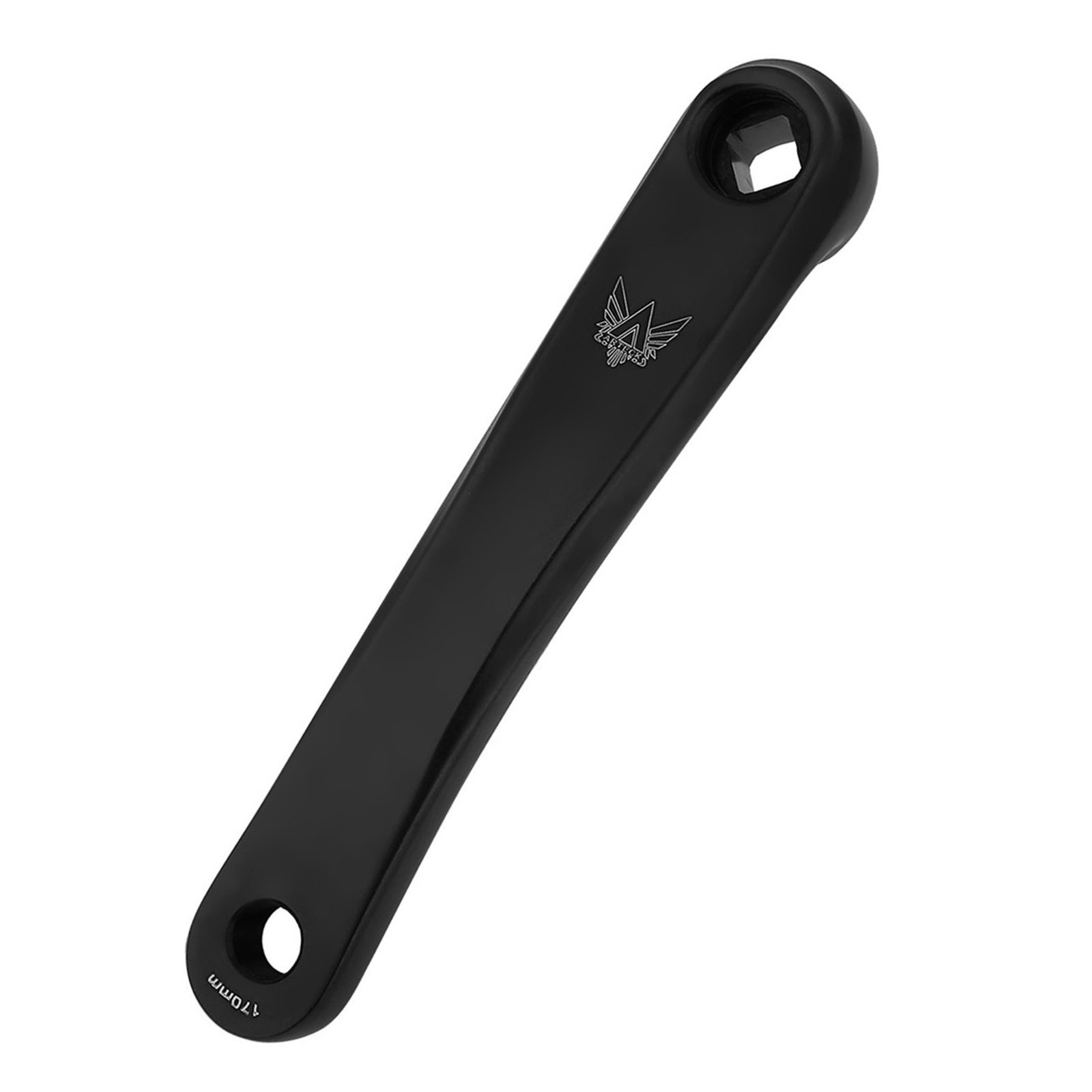 170mm Bike Aluminum Alloy Left Single Chain Crank Arm Replacement (Black Rhombic