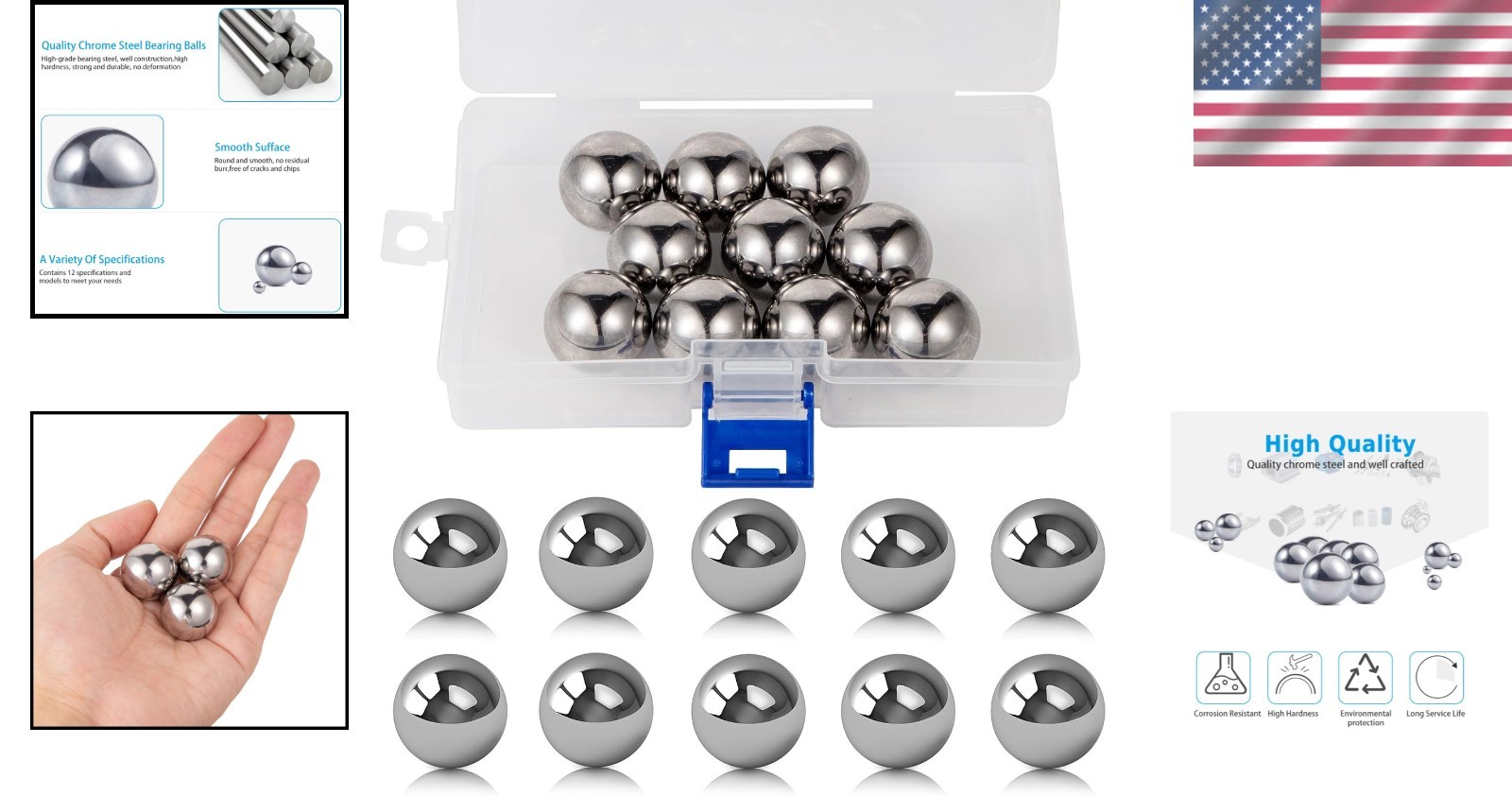 10 3/4″ Inch Bearing Balls – Precision Chrome Steel for Various Uses