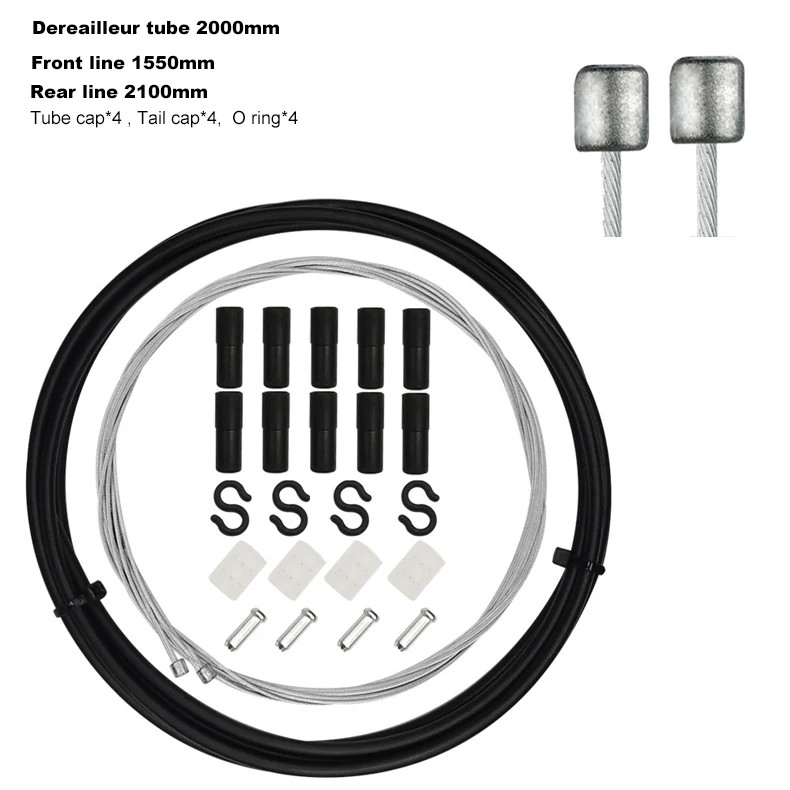 Bike Brake Shift Cable & Housing Set MTB Road Derailleur Wire Hose Kit