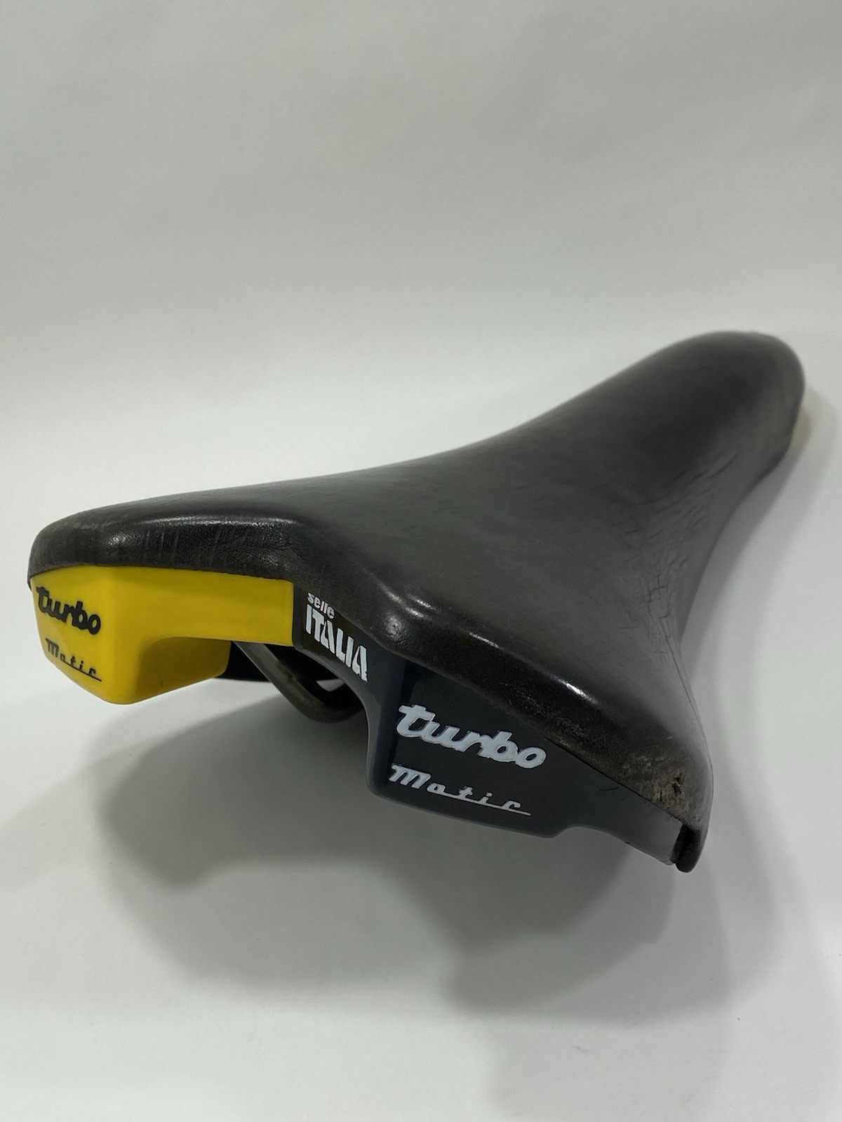 Vintage Selle Italia Turbo Matic Saddle Yellow Turbomatic Seat 1990s Pat Pend OG