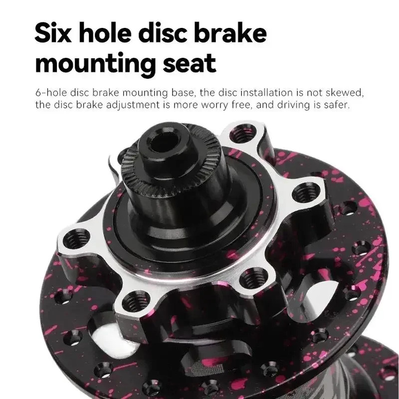 MTB 120 Click Hub 6 Bearing Bike Front Rear 32 36 Holes Disc Brake QR Bicycle Ma