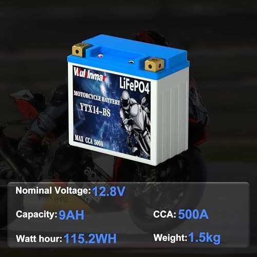 YTX14 BS ATV Lithium Powersport Battery 12.8V 9Ah Motorcycle Battery with