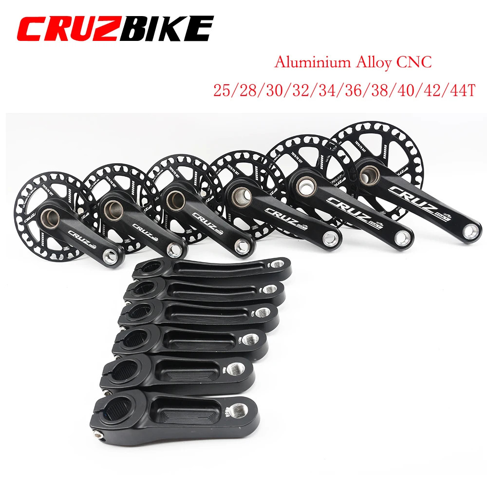 Kids Bicycle Cranksets 89/98/110/127/140/150mm Children MTB Crank Arms 25T-40T