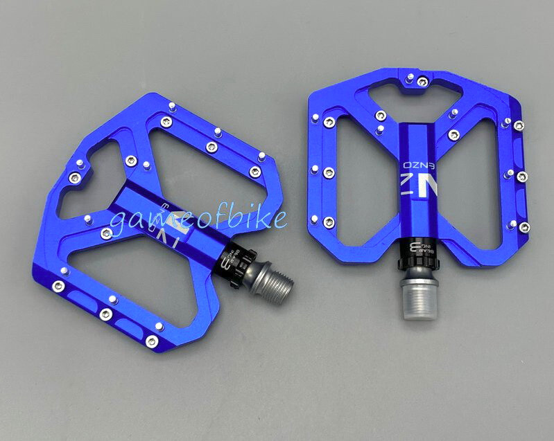 Non-Slip 9/16″ Road Bike Pedal Flat Platform MTB Fixie Bike Pedals 3 Bearings