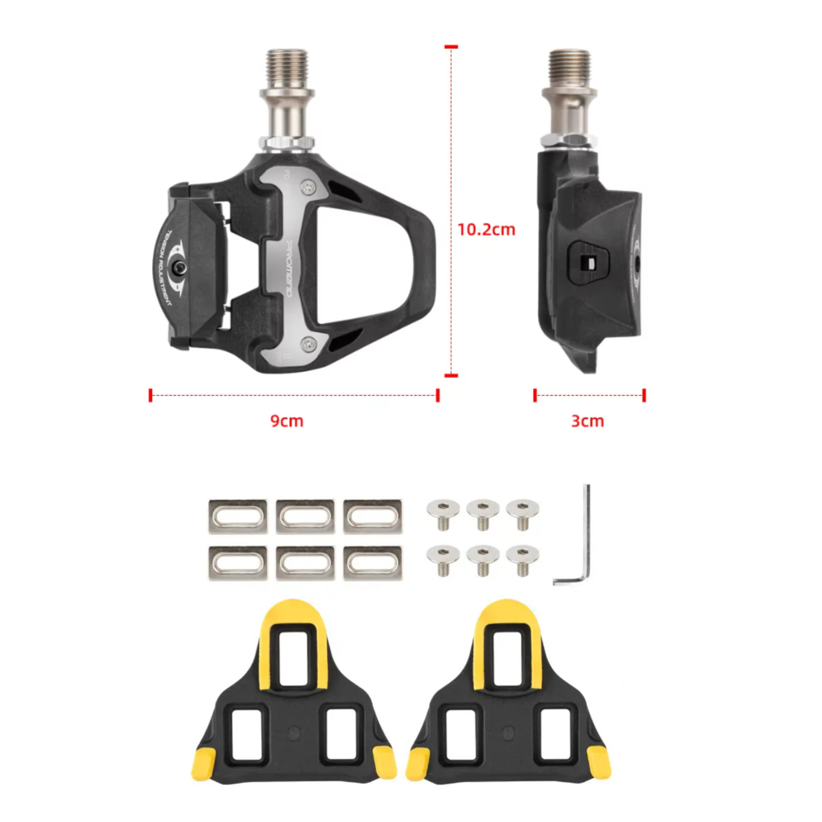Bicycle Clipless Pedals 9/16 Clip SPD SL MTB Road Bike Sealed Bearing Cleats