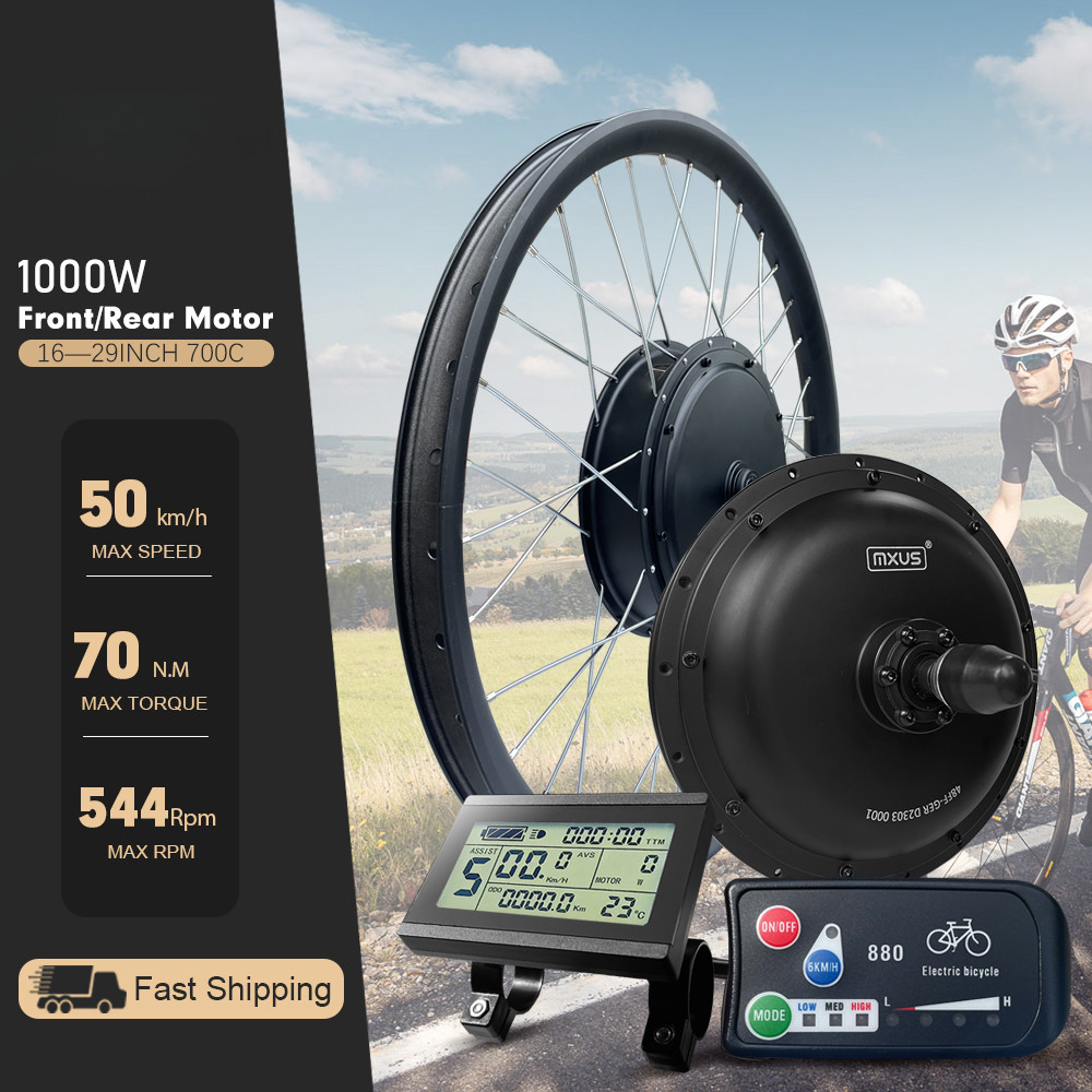 20-29 Inch 700C *3.0 Tire E-Bike 48V1000W Conversion Kit Motor Wheel Hub Motor