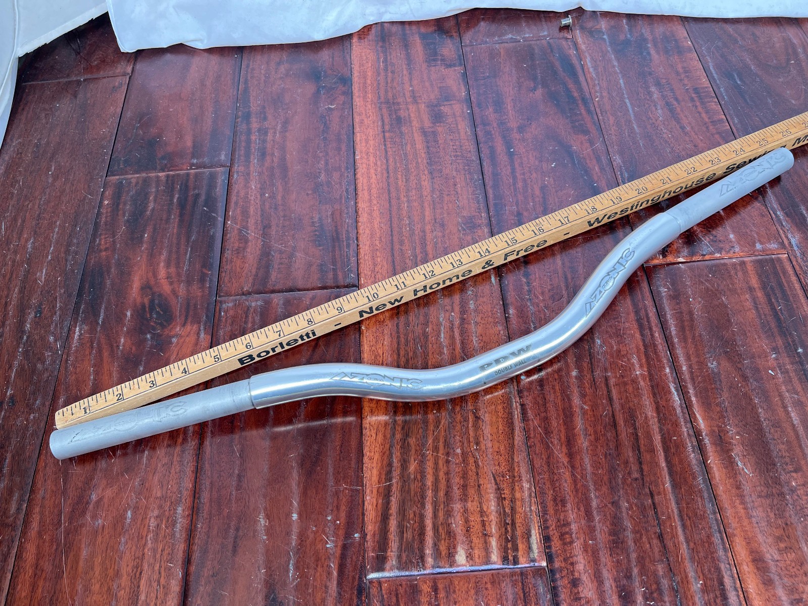 Vintage Azonic ONeal PDW Double Wall Riser Handlebar Silver 25.4 645mm Retro MTB
