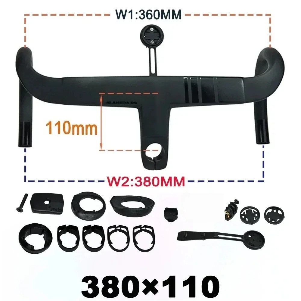 Aero Carbon Road Bike Integrated Cockpit -8 Degree 28.6mm Steerer Drop Bar