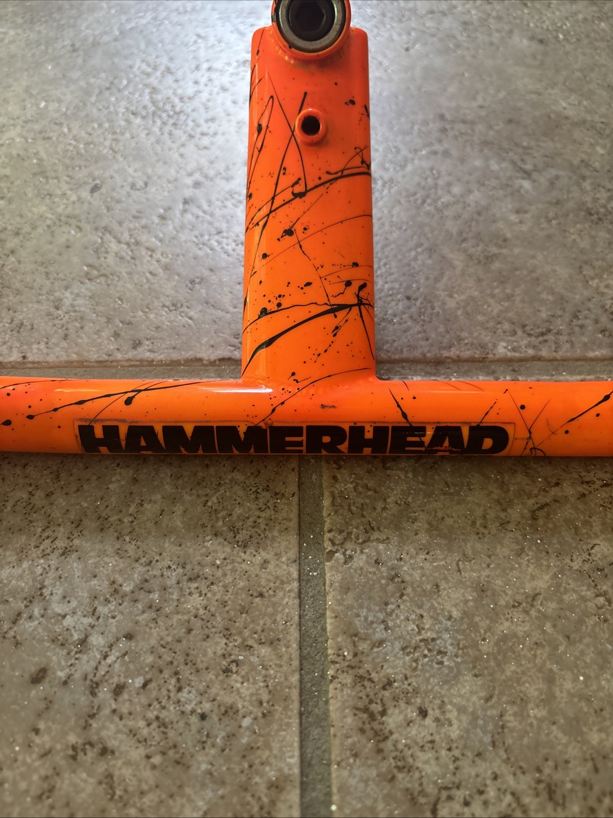 Grove Innovations Orange Splatter One Piece Bar Quill Stem 24” 22.2 High Rise