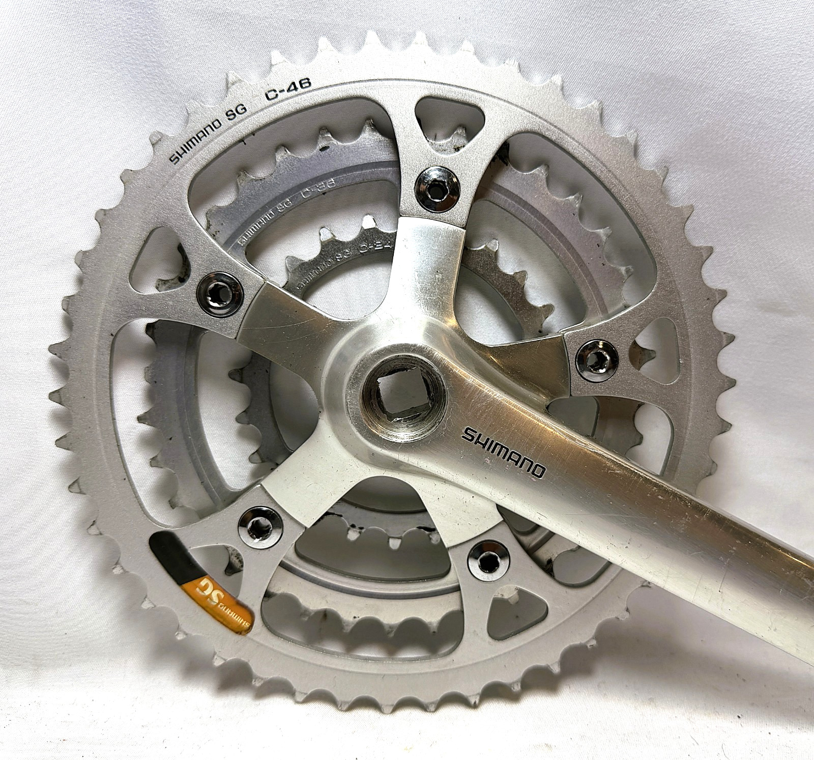 Vintage SHIMANO Deore XT FC-M730 triple crankset mountain bike mtb race team