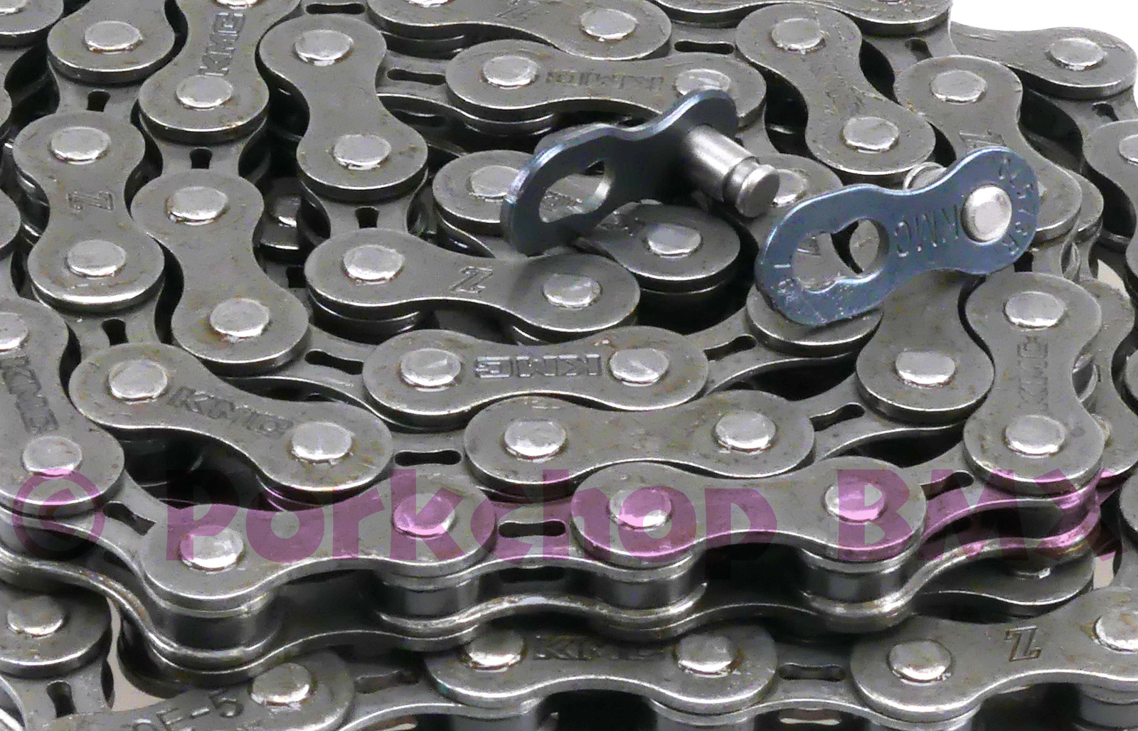KMC Z6 (formerly Z33) 5/6 speed bicycle chain 1/2″ X 3/32″ 116L GRAY