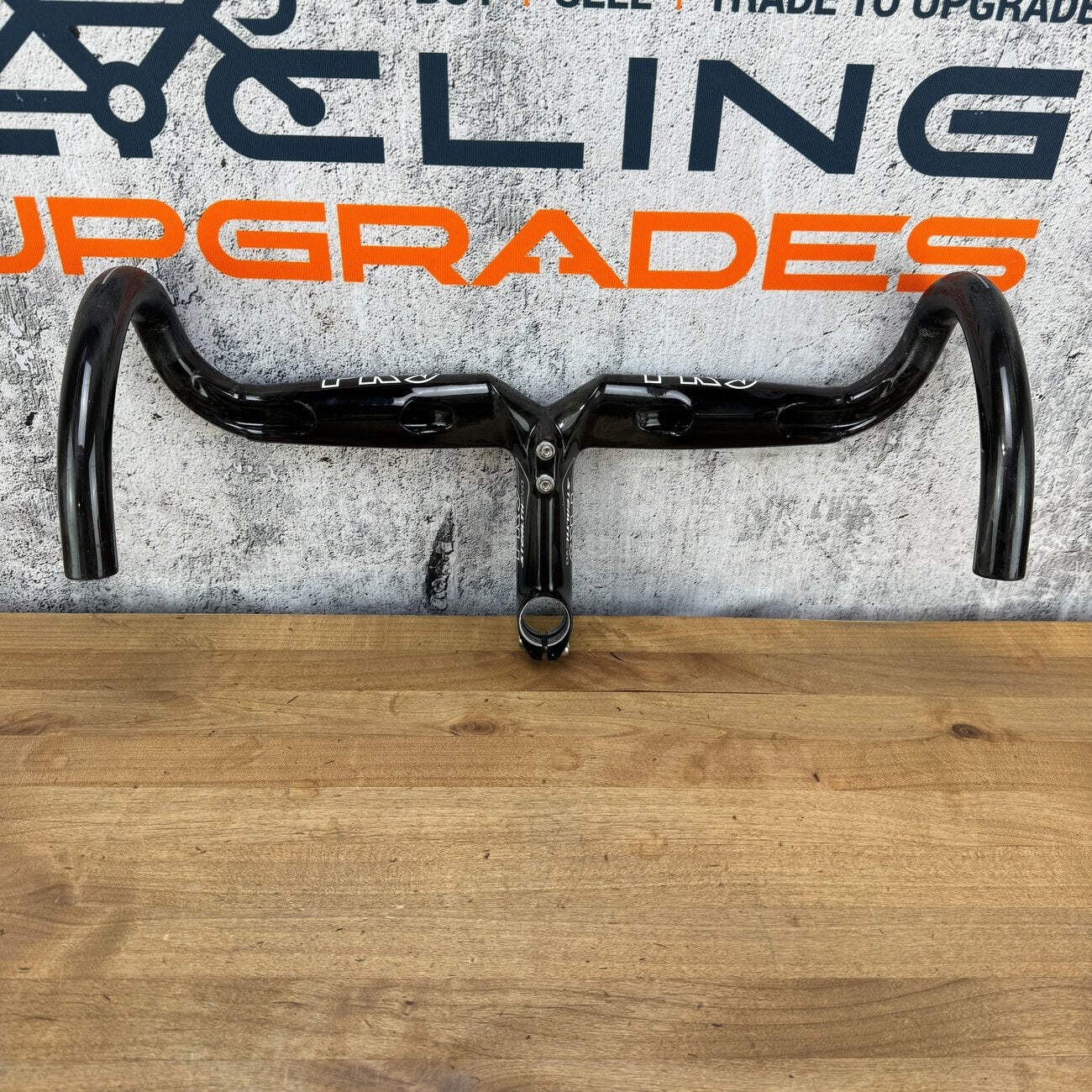 Low Mile! Shimano PRO Stealth Evo Carbon 130mm x 44cm Integrated Handlebar 414g