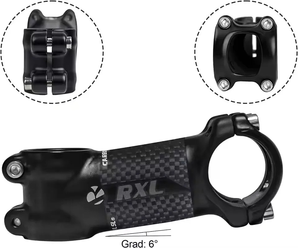 6 Degree 31.8mm Handlebar Bicycle Stem for Road Mountain Bike 60-120mm