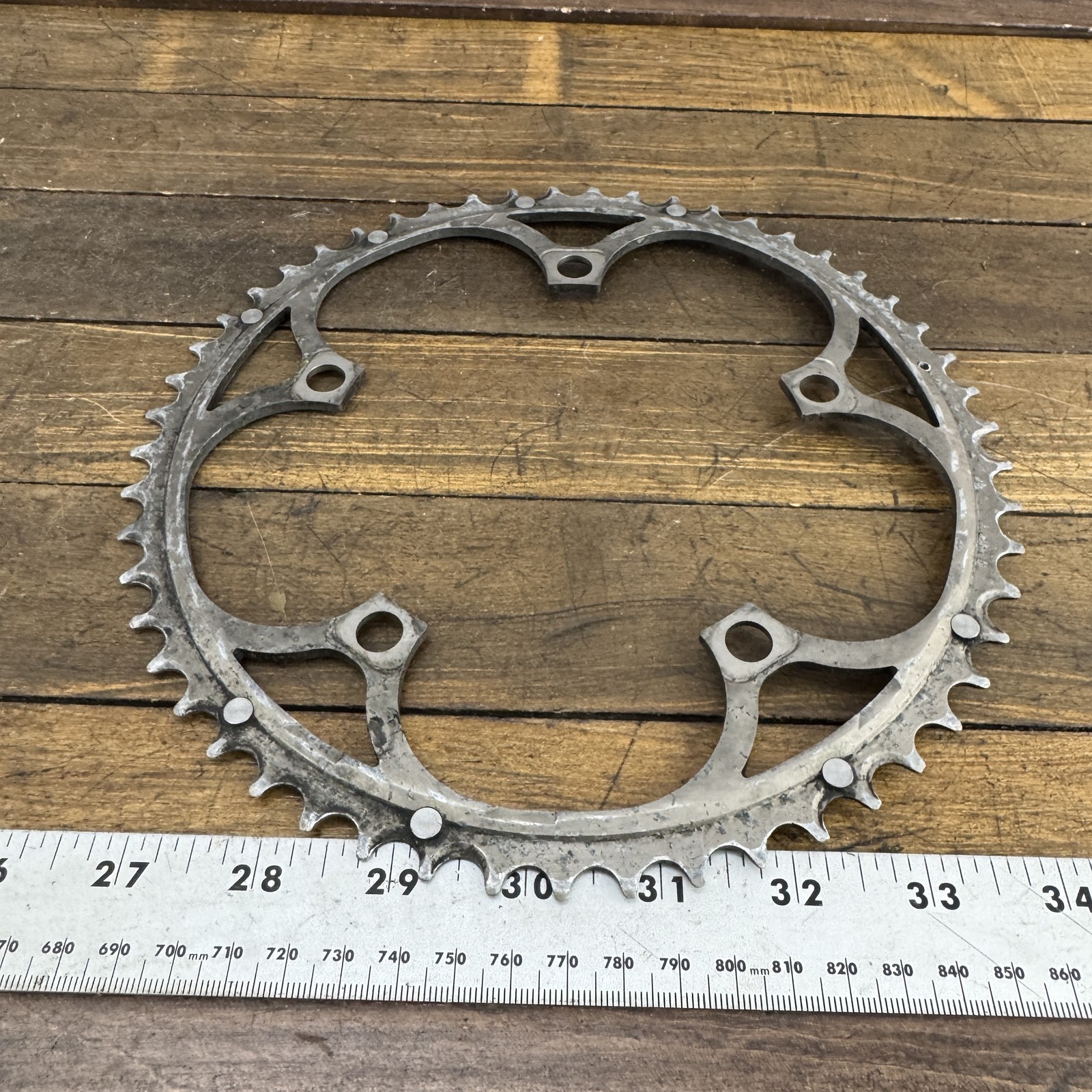 Vintage Campagnolo 10 Speed Chainring 53T 135mm BCD Made in Italy Road Bike EPS