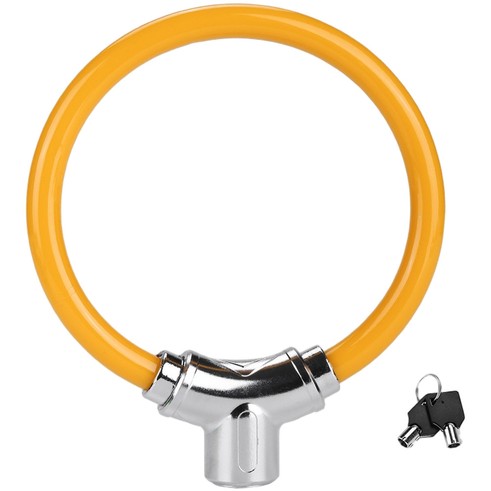 Thick Steel Cable Bike Lock with Zinc Alloy Key Lock for Outdoor Security