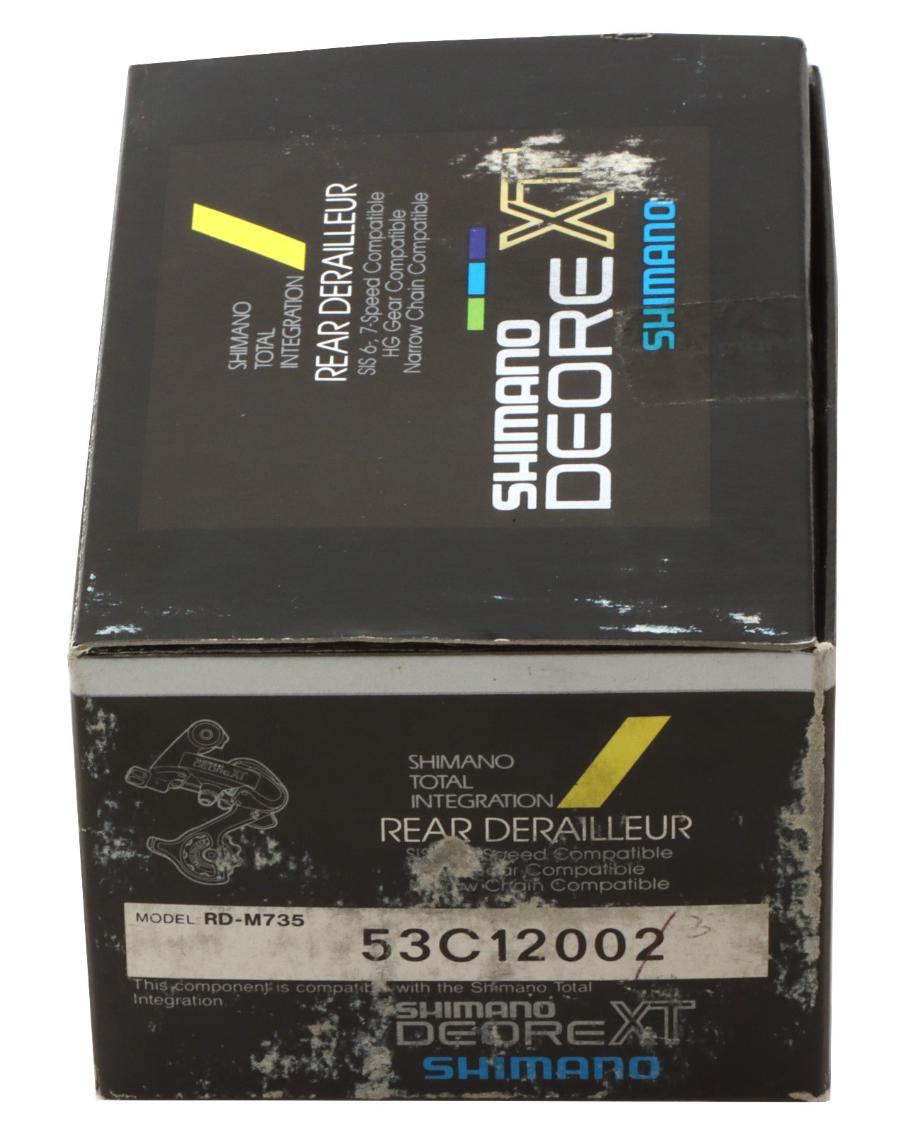Shimano Deore XT RD-M735 Rear Derailleur 7/6s Short Cage SIS NOS NEW