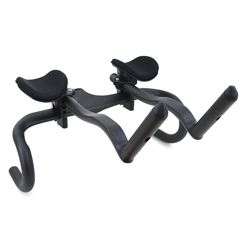 Carbon Fiber Bicycle Triathlon Bar 55° Degree Anti-slip Integrated Aero Rest Bar
