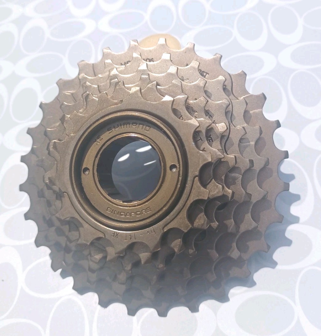 NOS Shimano 6 Speed SIS Freewheel 14-16-18-21-24-28 Brown