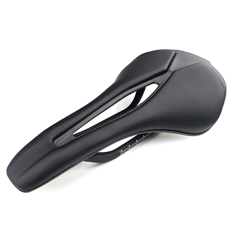 Carbon Fiber Saddle Leather Mountian Road Bike Seat 7×9 Oval Rail 250*140mm 115g