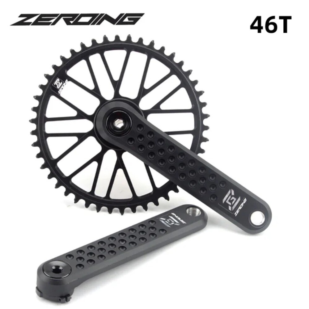 ROAD Bike Crankset CRS Hollow Crank Chainring 7075 Shaft CNC GRAVEL Spider Sram