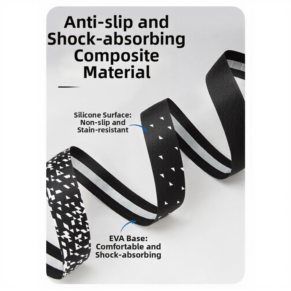 Road Bike Bar Tape Silicone Top Layer EVA Bottom 2150mm 3mm Gradient Design