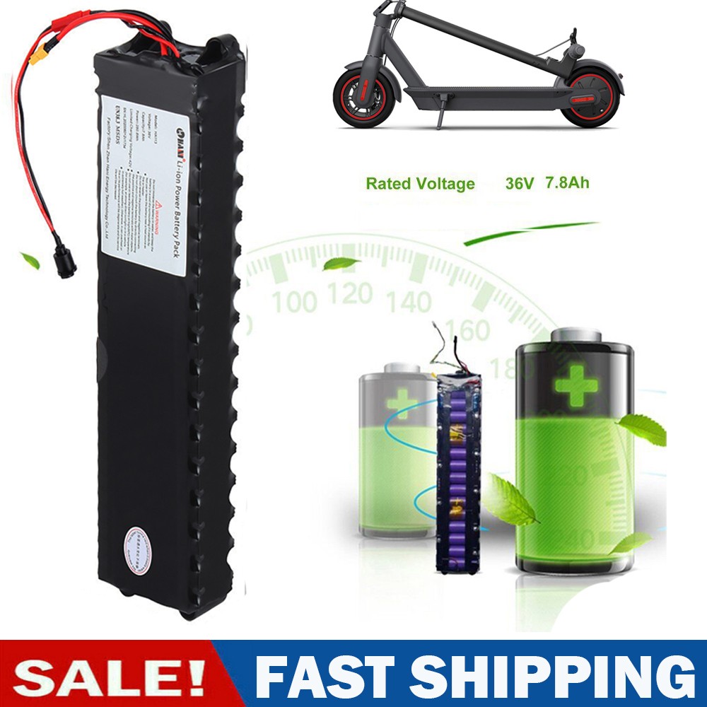 E-scooter Lithium Battery 36V 7.8Ah Electric Scooter Ebike Replacement Battery