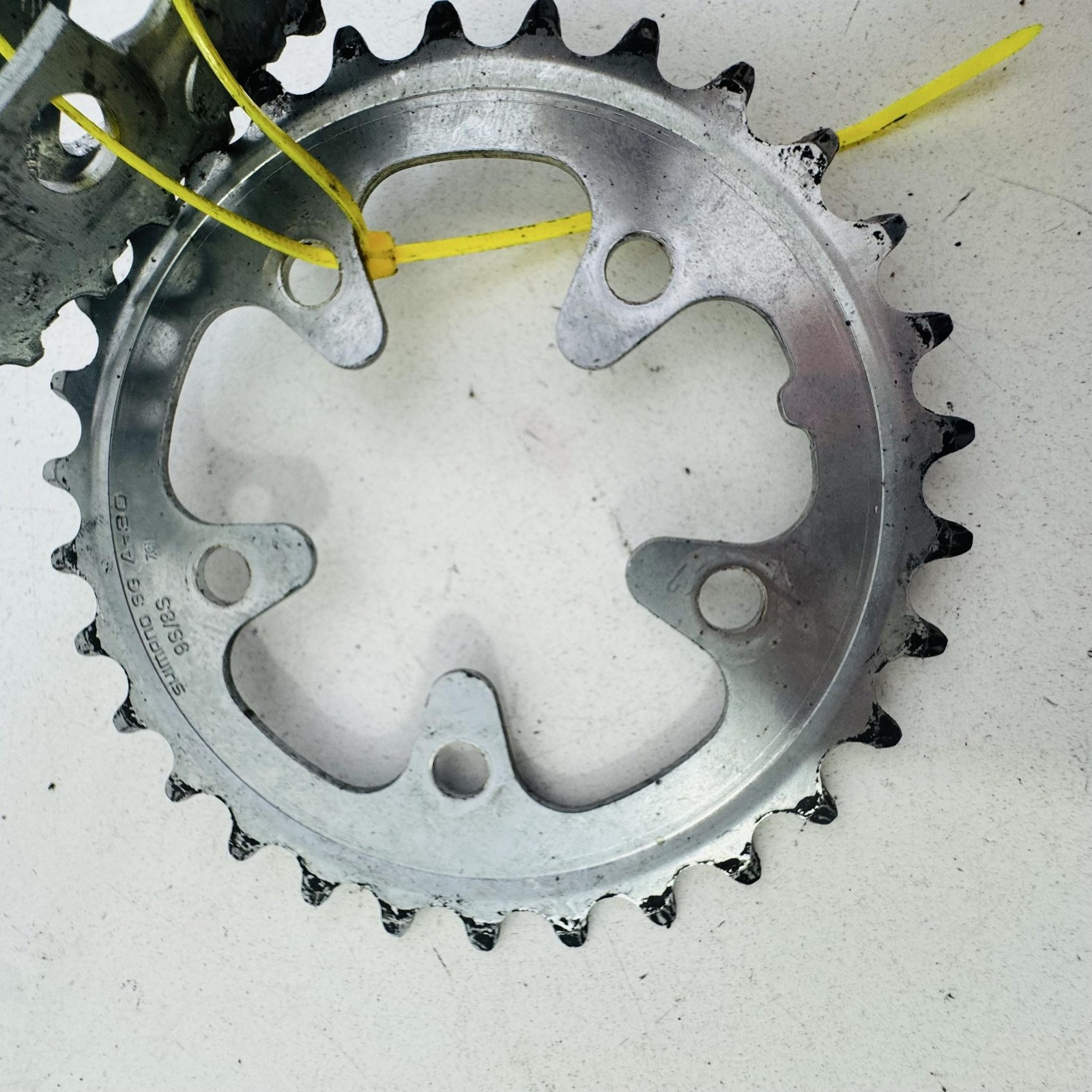 Vintage Shimano SG 52/42/30T Chainring Set 5-Bolt Silver 8/9 Speed Road Bike A83