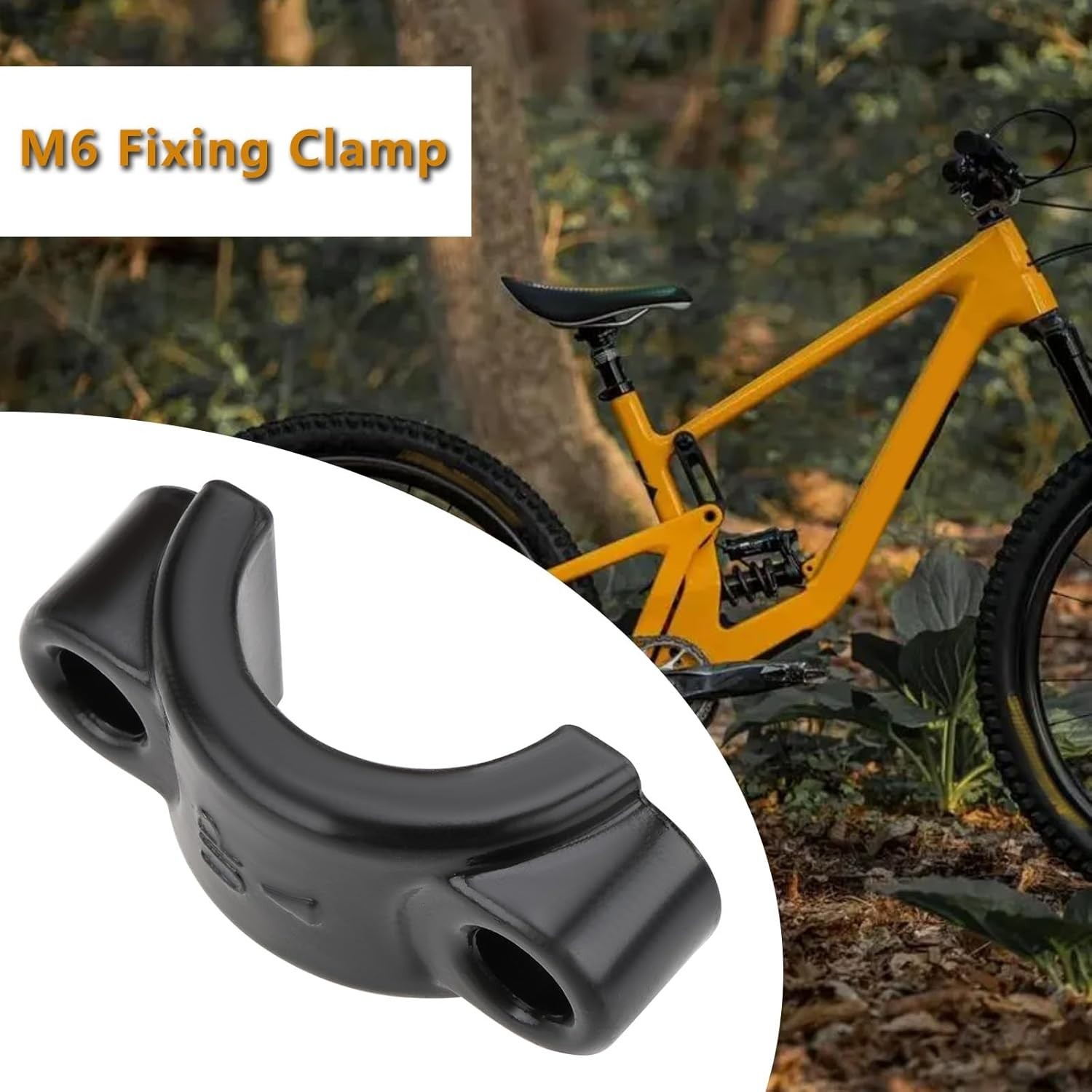 Classic Black Aluminum Brake Lever Clamps (2pcs) for Reliable Biking Performance