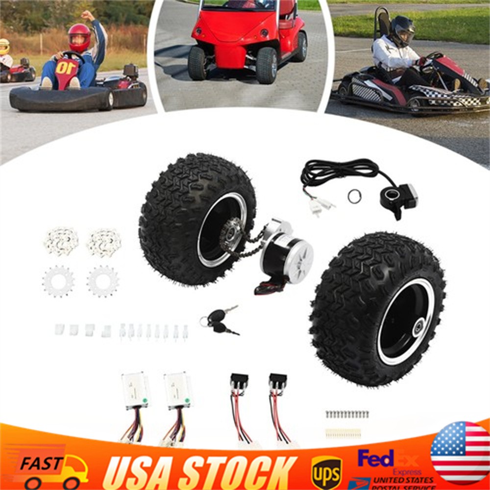 Double Wheel Motor Drive For Electric Cart Scooter Air Wheel Conversion Kit 250W