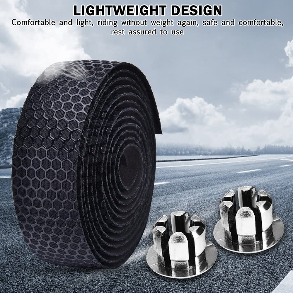2Pcs Bicycle Handlebar Tape Non-Slip Silica EVA Road Bike Handle Bar Wrap Straps