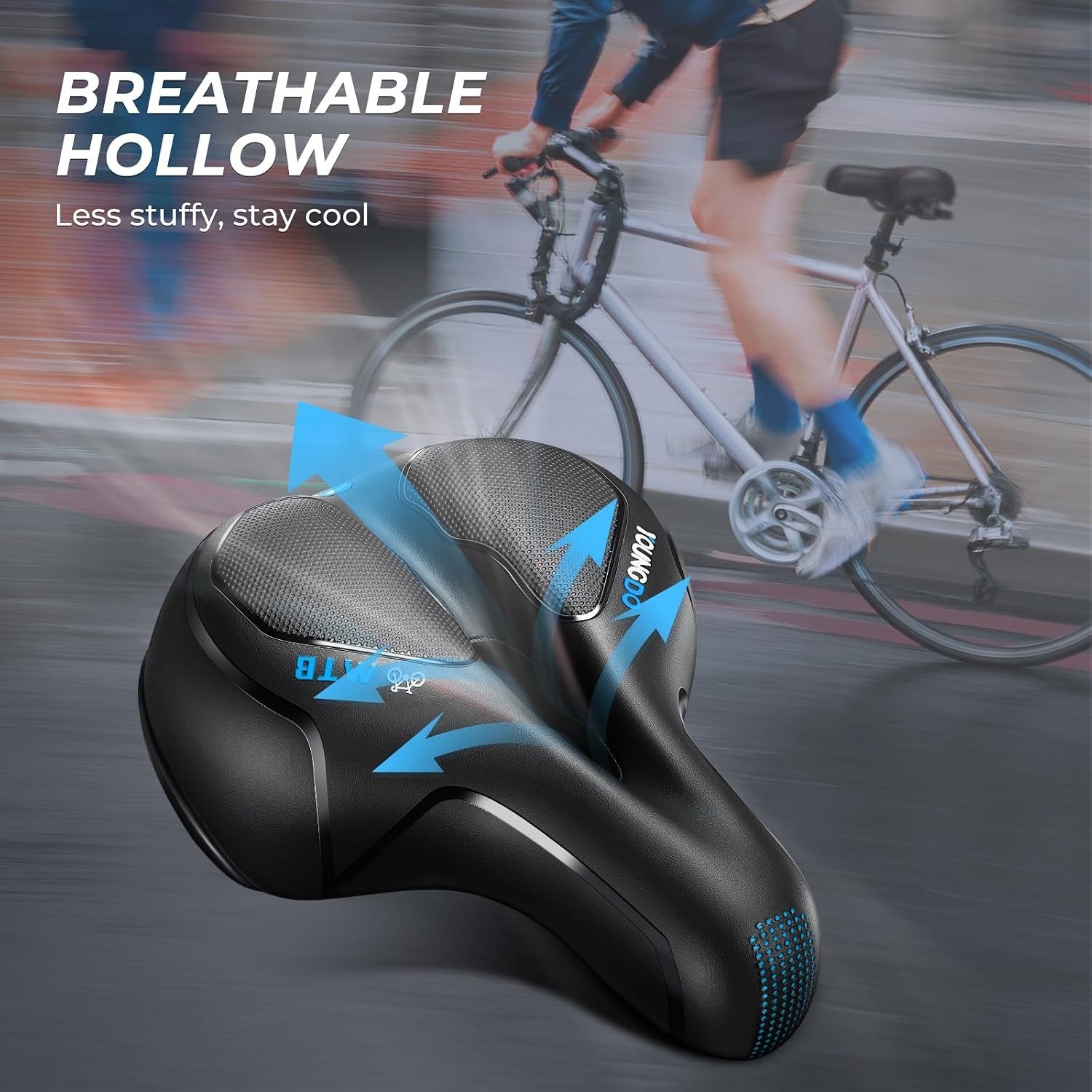 Comfortable Gel Bike Seat for Mountain & Road Bikes