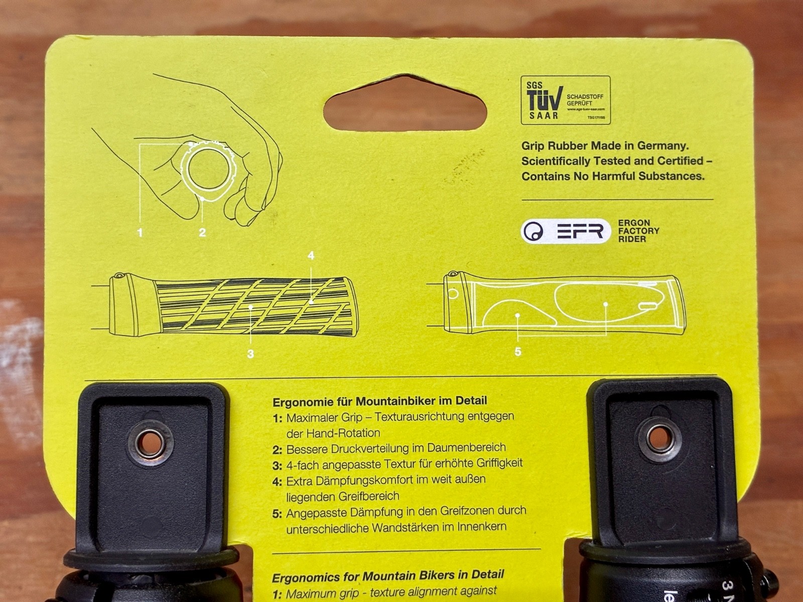 New Ergon GE1 Evo Factory Frozen Orange Ergonomic Lock-On Grips Made in Germany
