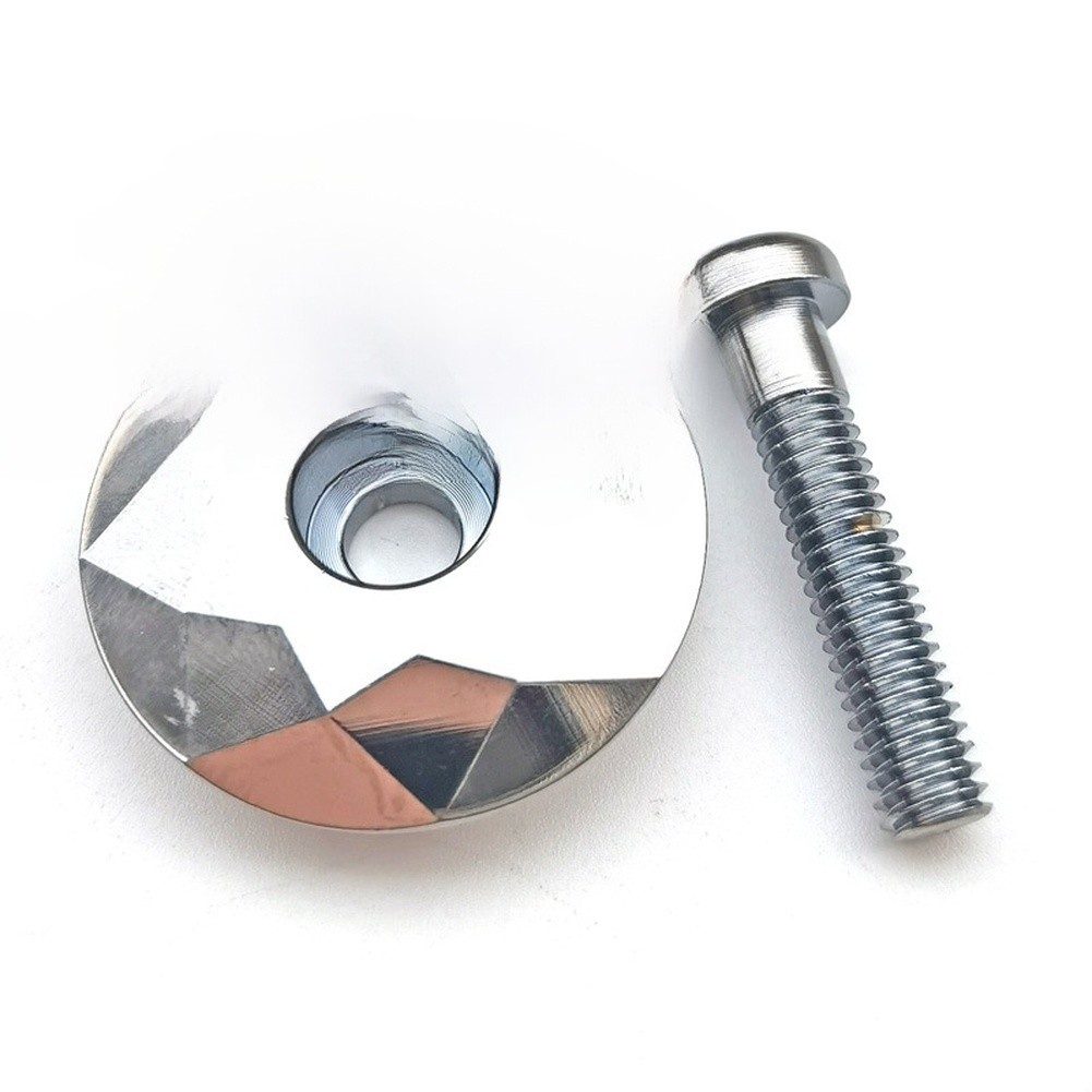 Headset Cap Aluminum For 28.6mm Fork Steerer Tube Bowl Cover with Screws