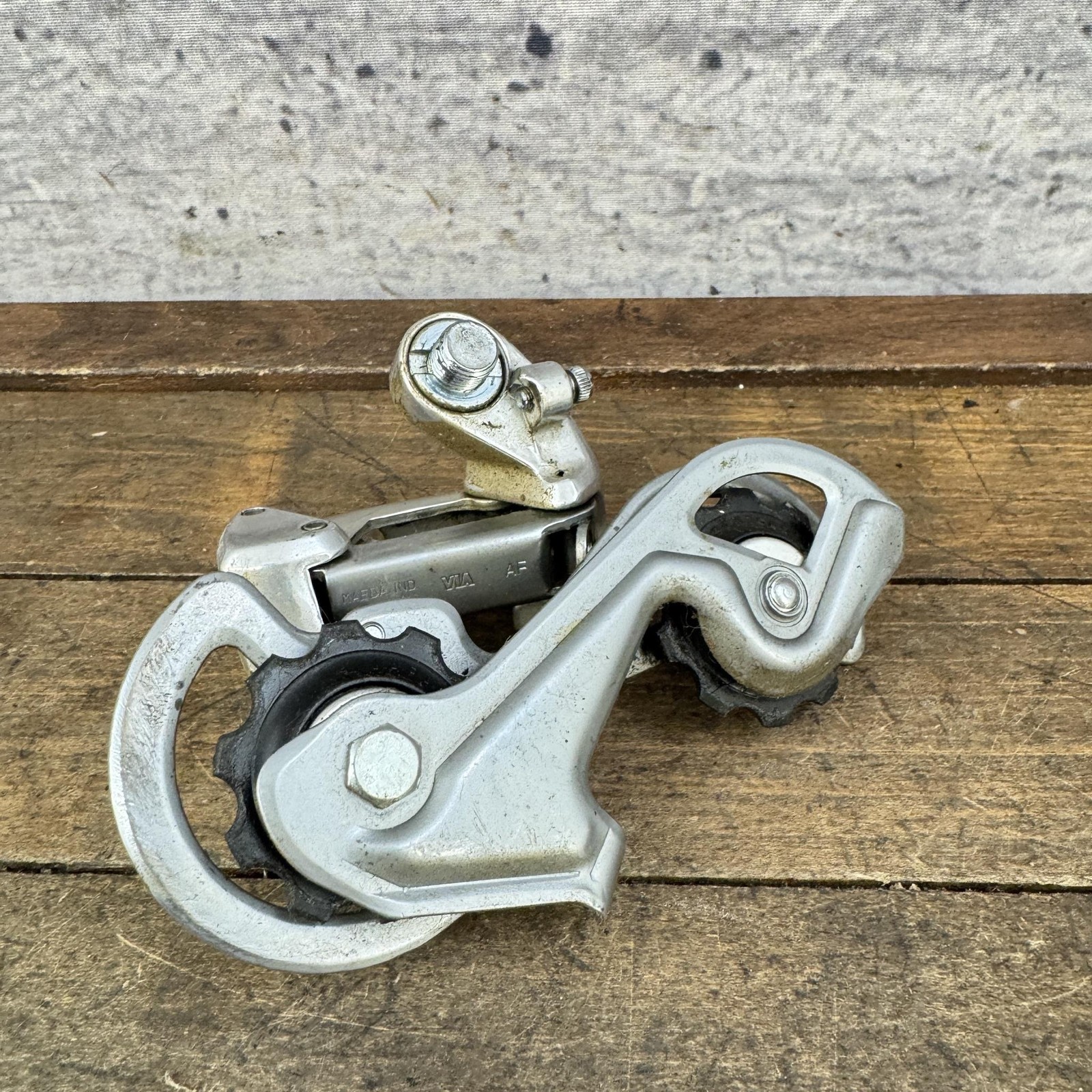 Vintage Suntour ARX Rear Derailleur Short Cage Silver Japan Road Bike 245g