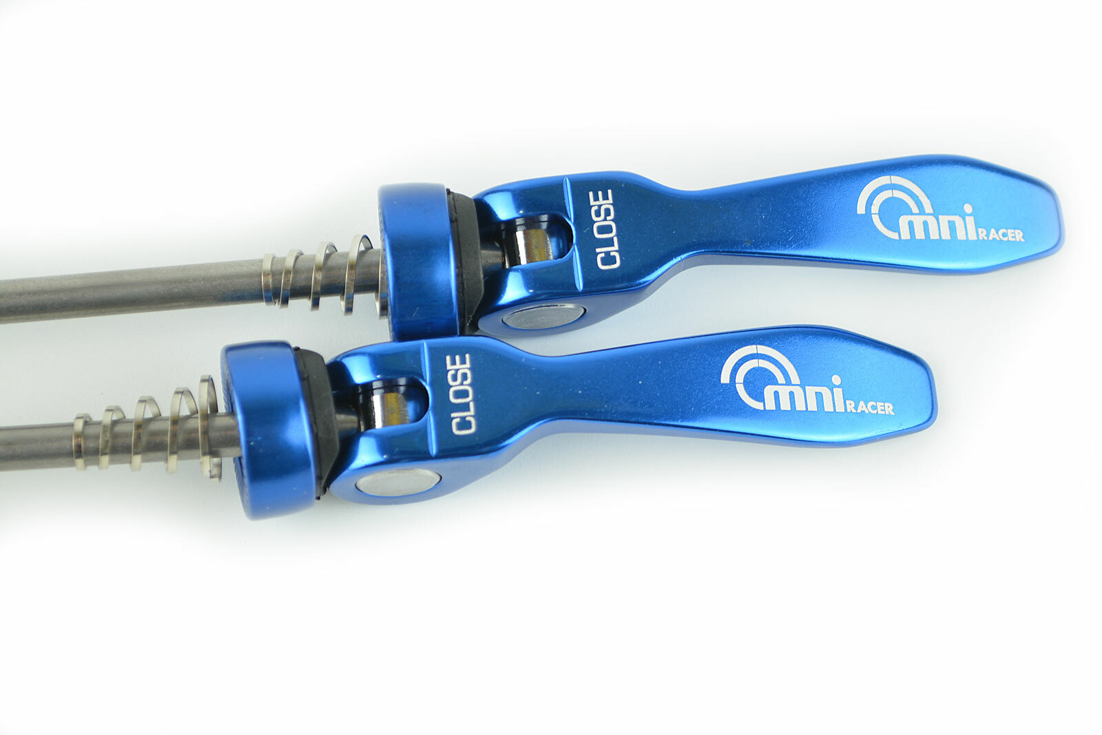 OMNI Racer Quick Release Road Mountain Bicycle Wheel Skewers Stainless: BLUE